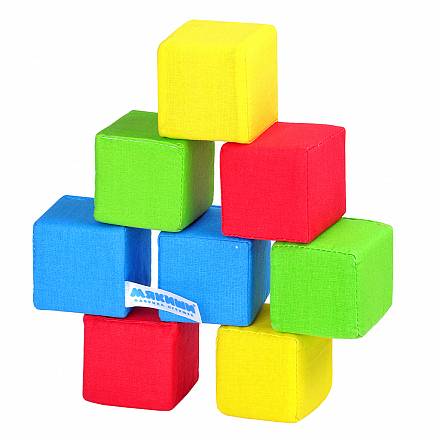 Набор из 8 кубиков - 4 цвета 